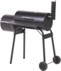 Beliani 'Katla' Holzkohlegrill mit Räucherkammer, Stahl schwarz, 110 x 66 x 114 cm