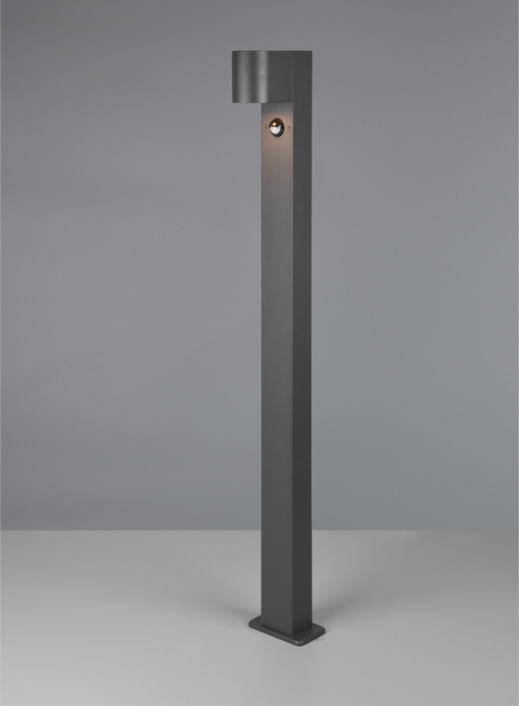 TRIO Leuchten LED Pollerleuchte, Bewegungsmelder, LED wechselbar, warmweiß, mit Bewegungsmelder, 100cm Anthrazit, Wegbeleuchtung Garten beleuchten Bild 1