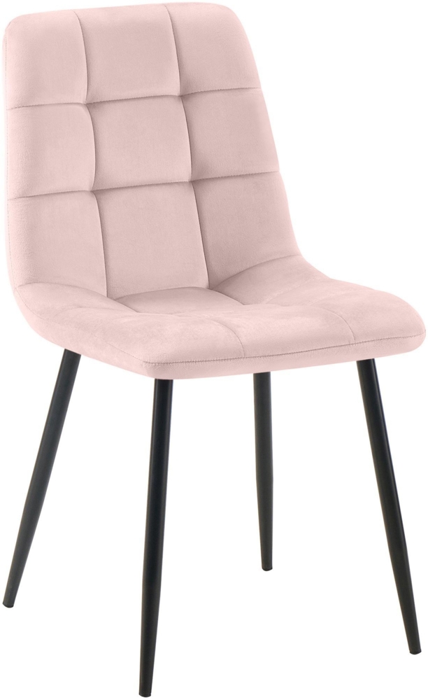 Esszimmerstuhl Tilde 1 Esszimmerstuhl pink Samt Bild 1