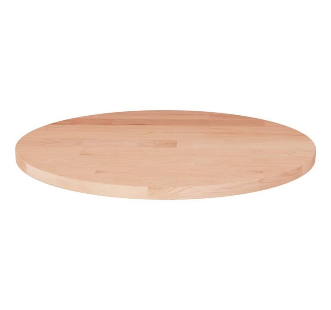 vidaXL Runde Tischplatte Ø50x2,5 cm Unbehandeltes Massivholz Eiche 342902 Bild 1