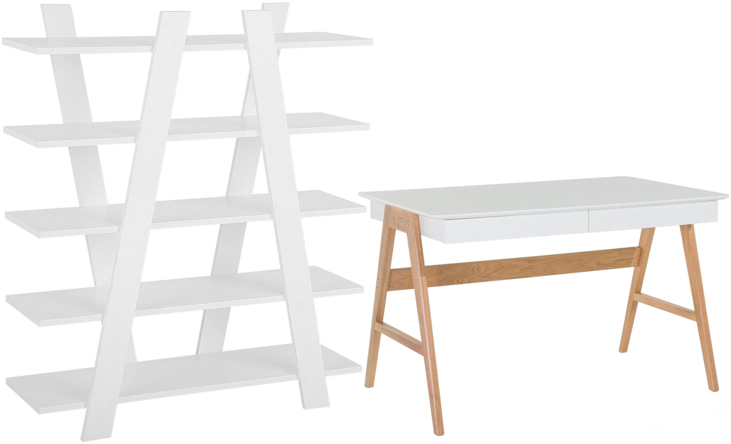 Büromöbel-Set ESCALANTE SHESLAY Weiß Bild 1