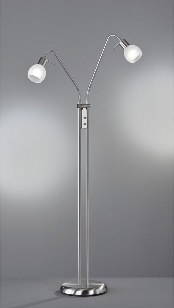Reality Leuchten LED Stehlampe, LED wechselbar, mit Leselampe, klein-e Design-klassiker Ecke Bürobeleuchtung, H 125cm Bild 1