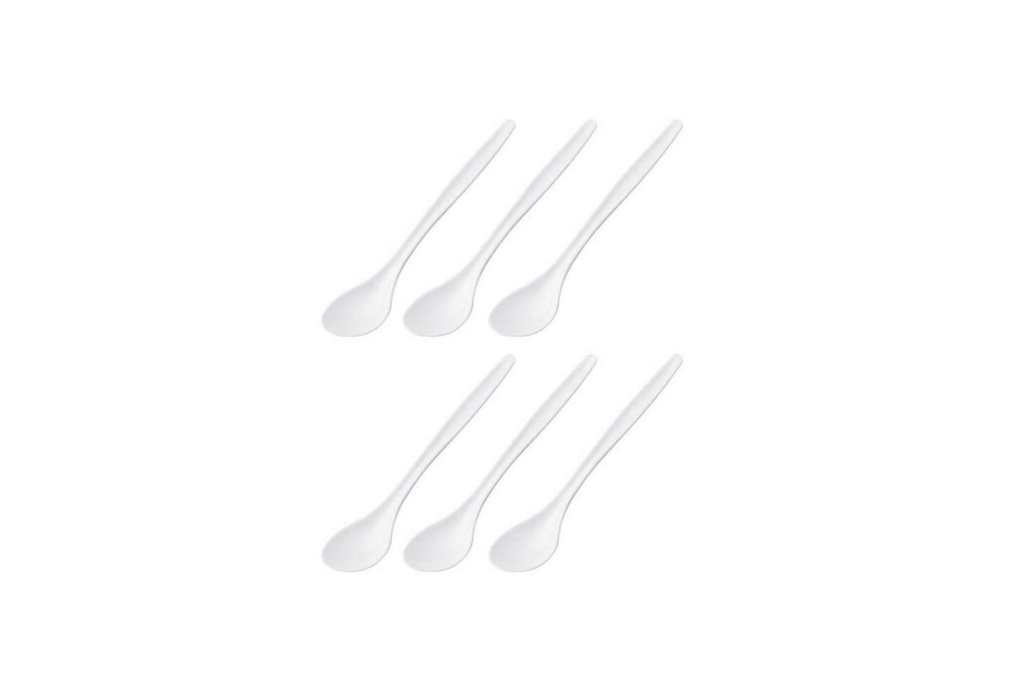 Westmark Eierlöffel, Kunststoff, 14,5 cm, wiederverwendbar, Mehrweg, weiß (6er Pack) Bild 1