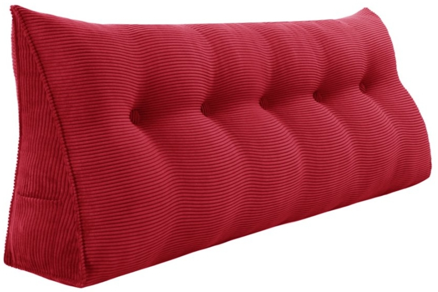 VERCART Keilkissen, Rot, Cord, 50 x 20 x 160 cm Bild 1