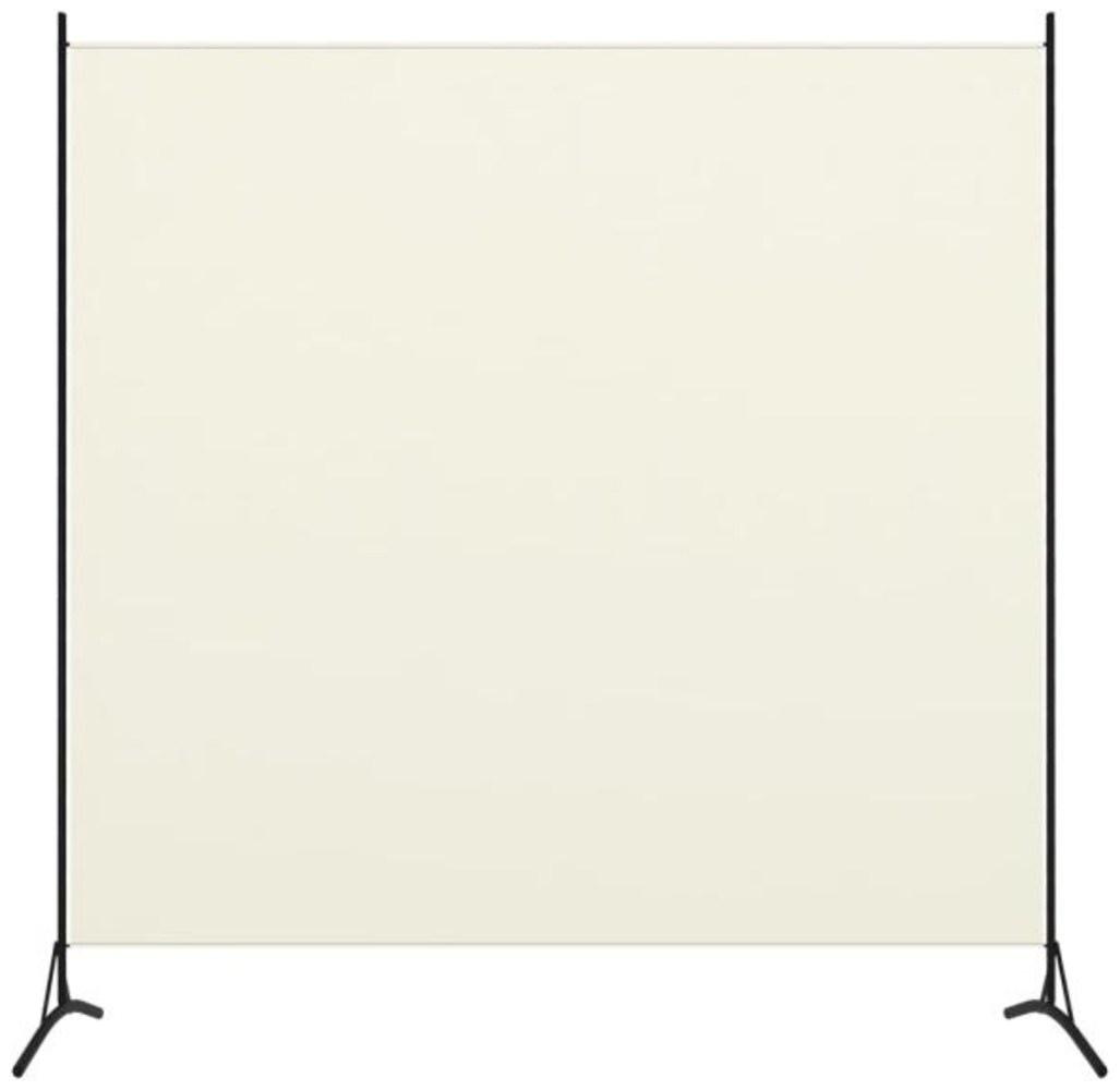 vidaXL Raumteiler Weiß 175x180 cm Stoff 320735 Bild 1