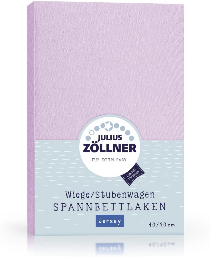 Julius Zöllner Spannbettlaken Jersey flieder,40x90 cm Bild 1