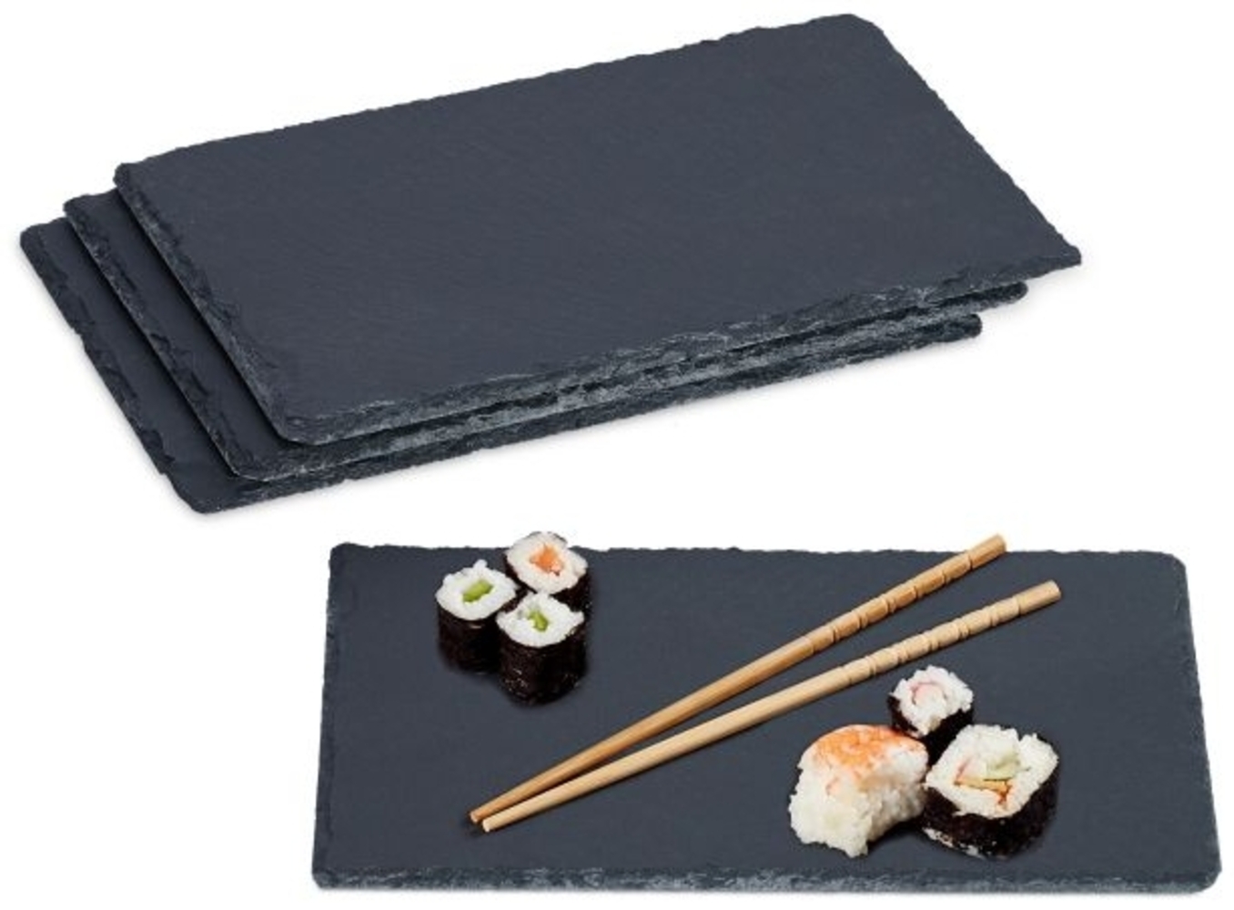 Schieferplatte 26x16 cm im 4er Set Bild 1