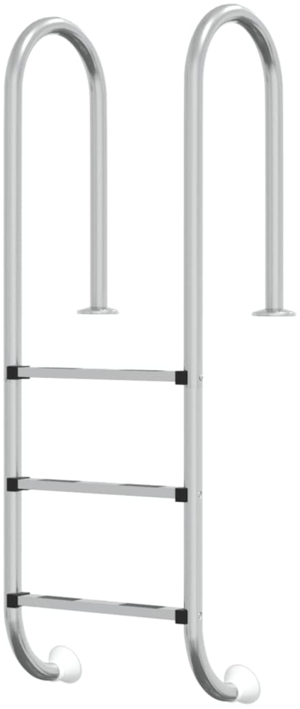 vidaXL Pool-Leiter 54x38x158 cm Edelstahl 304 93458 Bild 1