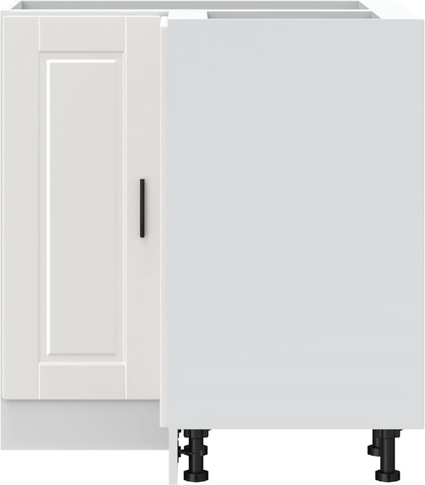 vidaXL Küchen-Eckunterschrank Porto Hochglanz-Weiß Holzwerkstoff 853989 Bild 1