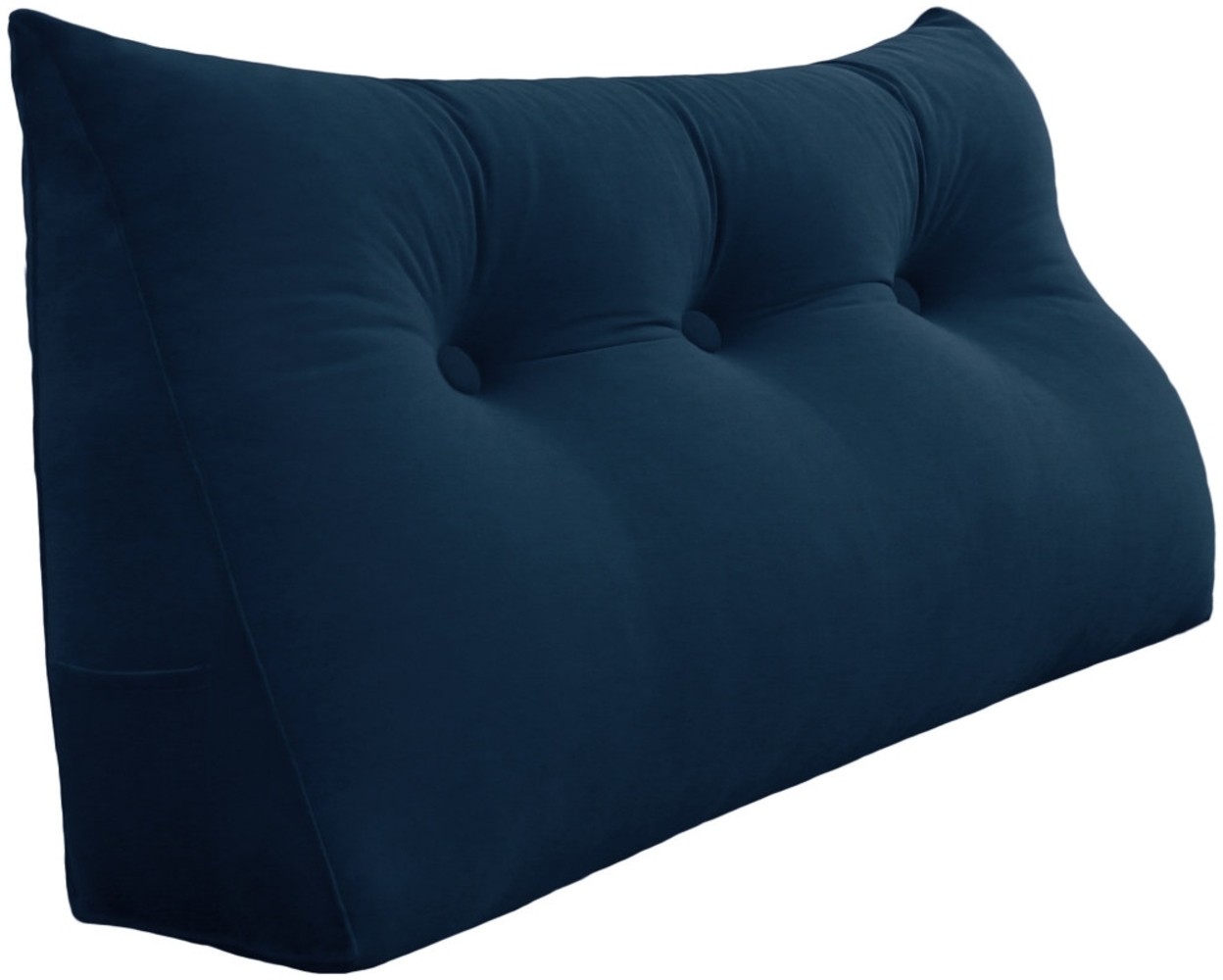 VERCART Keilkissen, Blau, Samt, 50 x 20 x 100 cm Bild 1