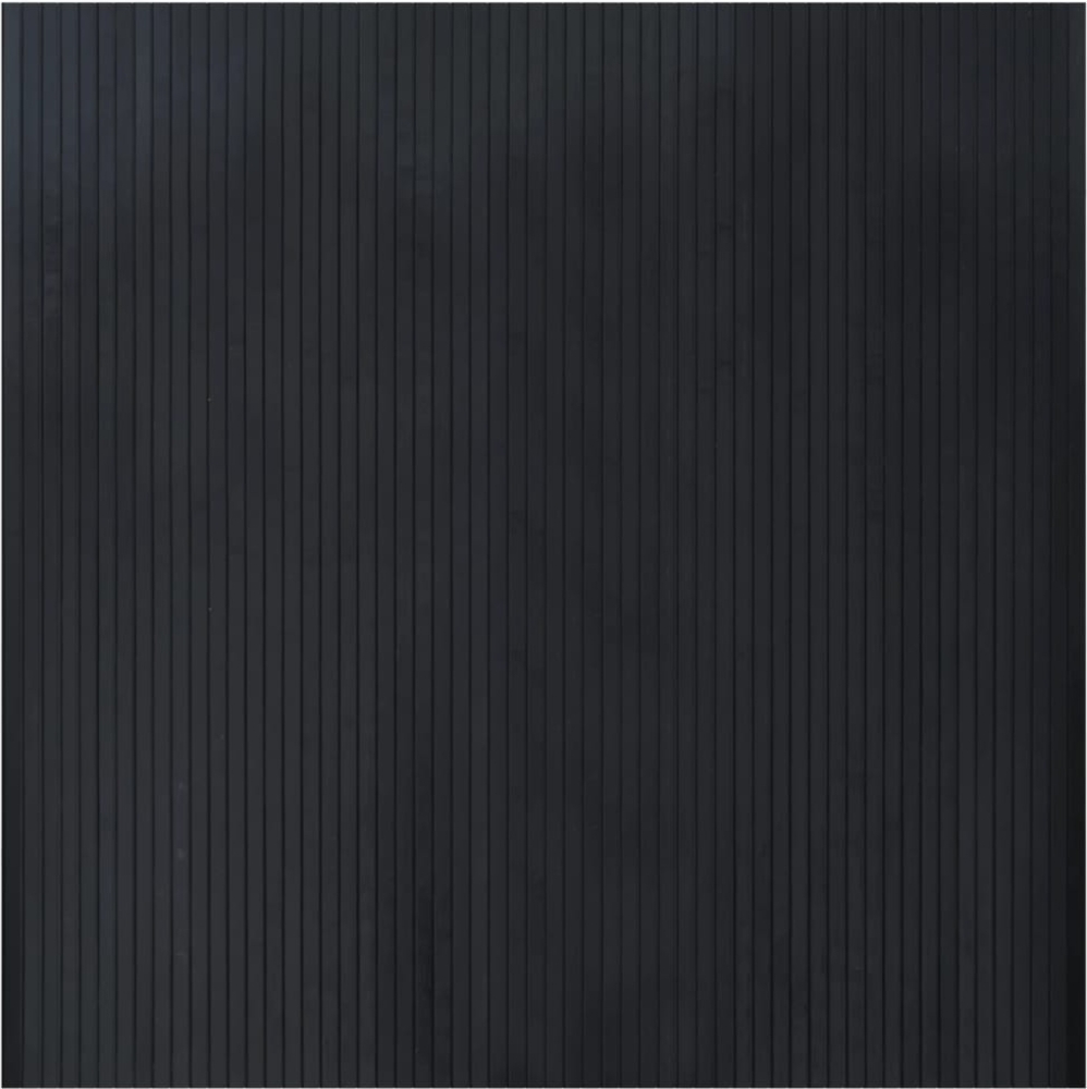 vidaXL Teppich Rechteckig Schwarz 100x100 cm Bambus 376798 Bild 1