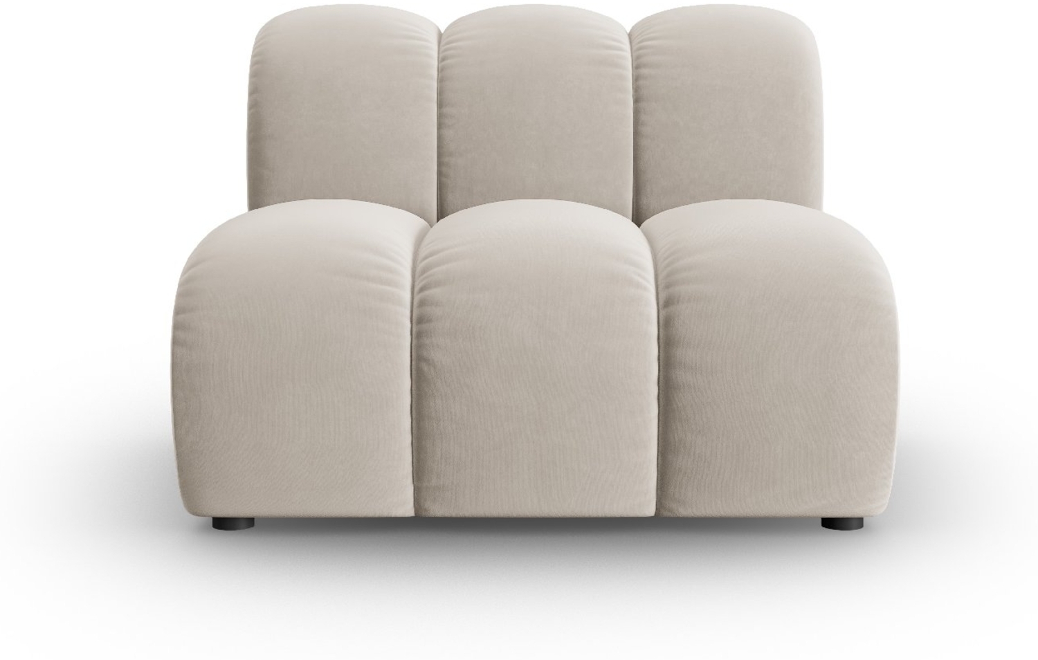 Micadoni Armloses Modul Lupine Samtstoff Beige Bild 1