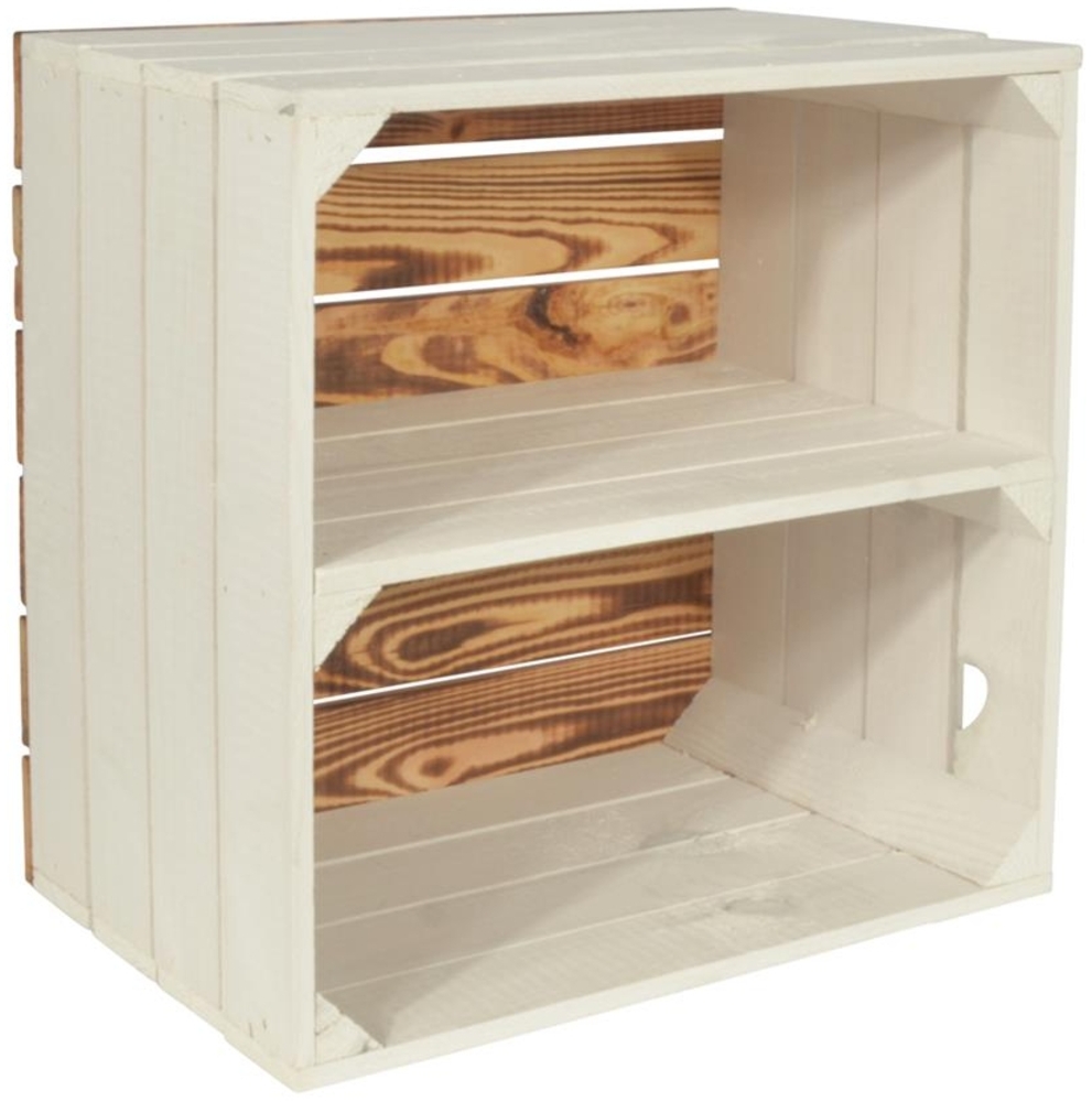 CHICCIE 2 Set Weinregal Wino aus Holz - Greta Weiß 1x Regal Bild 1
