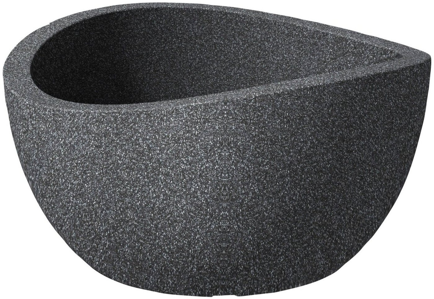 Scheurich Pflanzschale Wave Globe Bowl Serie 252 schwarz granit Ø 40 cm Bild 1
