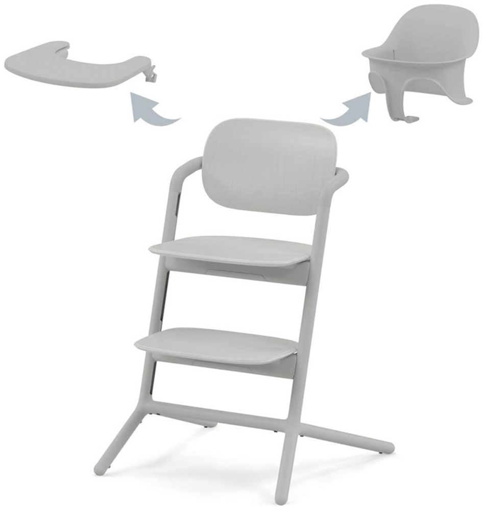 Cybex Lemo 3-in-1 Kinderstuhl Suede Grey Grau Bild 1