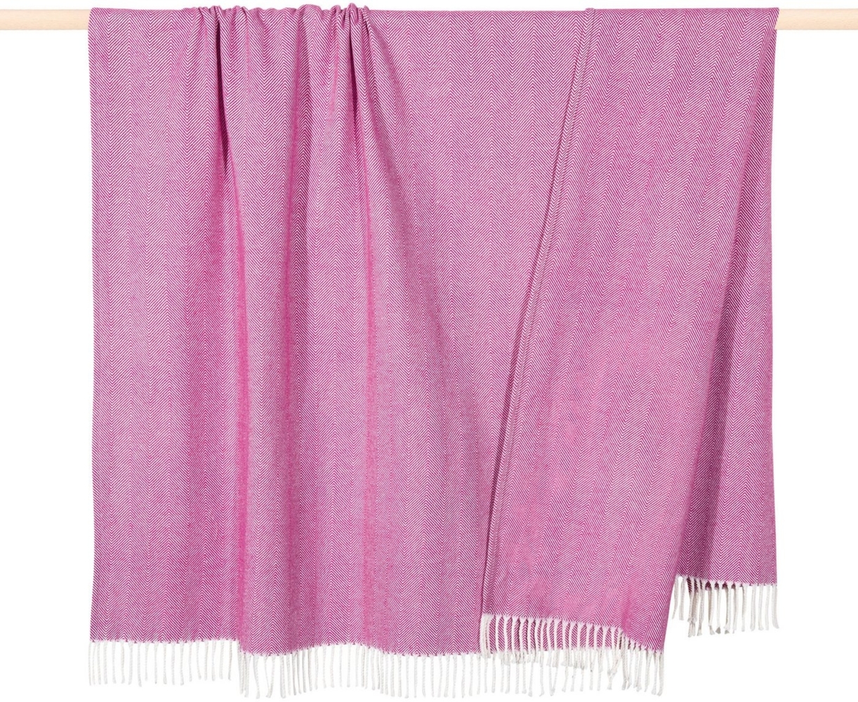 pad Wohndecke, Mischgewebe, 150x200 cm, Fine Edge Fuchsia Bild 1