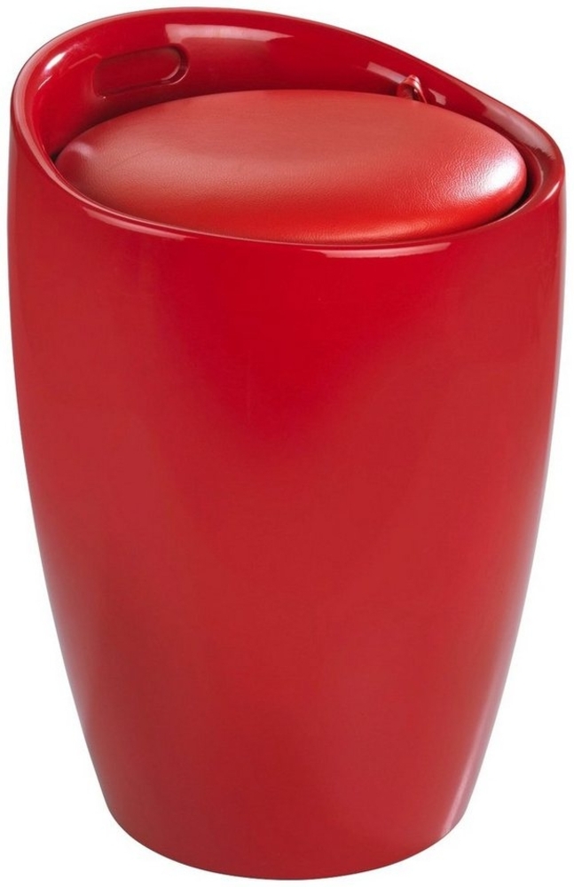 Wenko Wäschesammler Candy 20 l rot Wäschebox Wäschekorb Bild 1