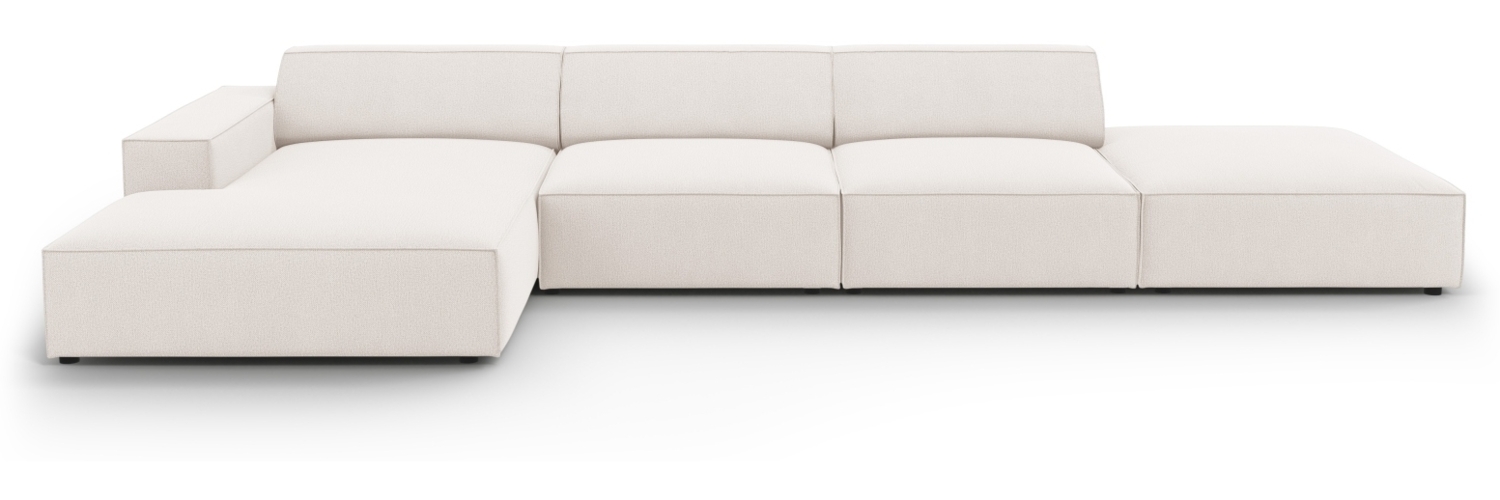 Micadoni 5-Sitzer Ecksofa Jodie Light Beige Bild 1