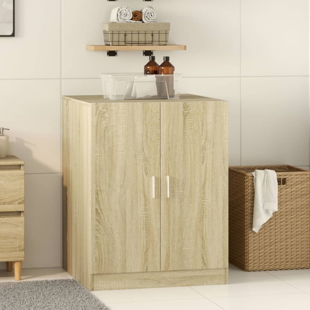 vidaXL Waschmaschinenschrank, Holz, 91,5 x 70,5 x 71,5 cm, Sonoma Eiche Bild 1