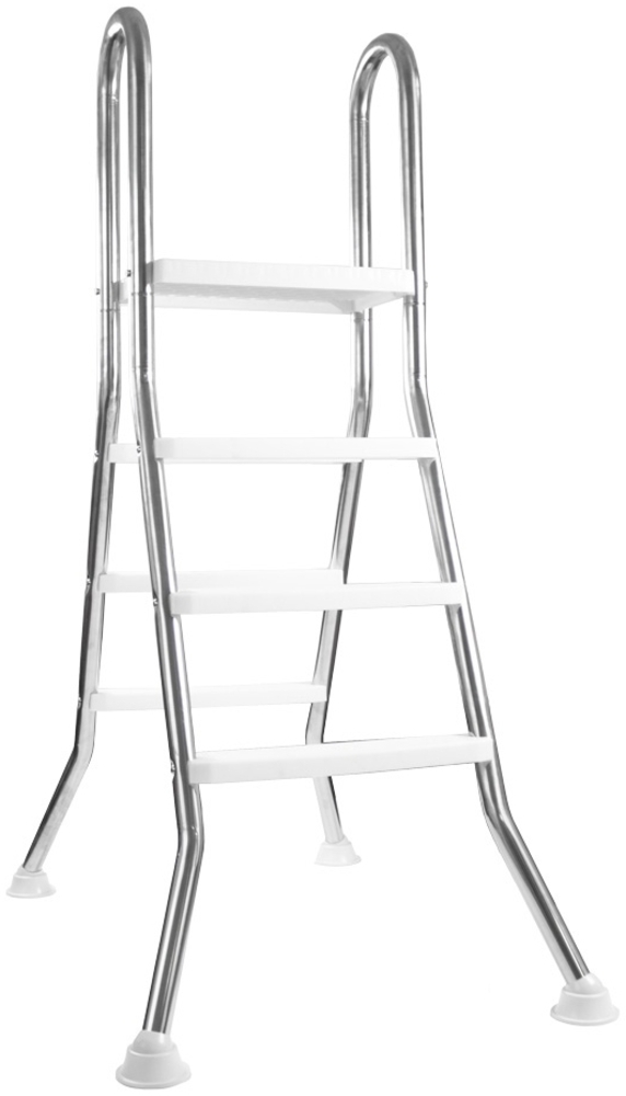 Hochbeckenleiter EVOLUTION V2A Edelstahl 2x 3 Stufen mit Plattform Kunststoff Bild 1