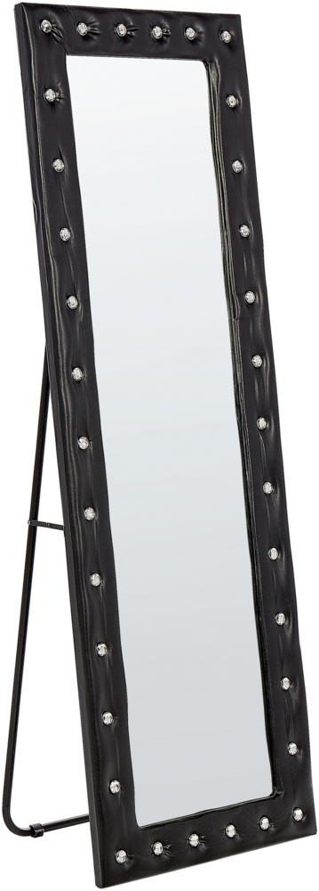 Standspiegel ANSOUIS 150 cm Kunstleder Schwarz Bild 1