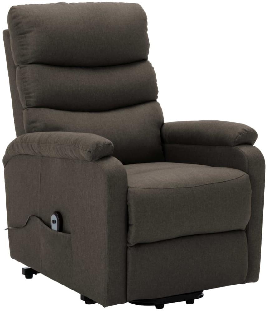 vidaXL Sessel mit Aufstehhilfe Taupe Stoff [321244] Bild 1