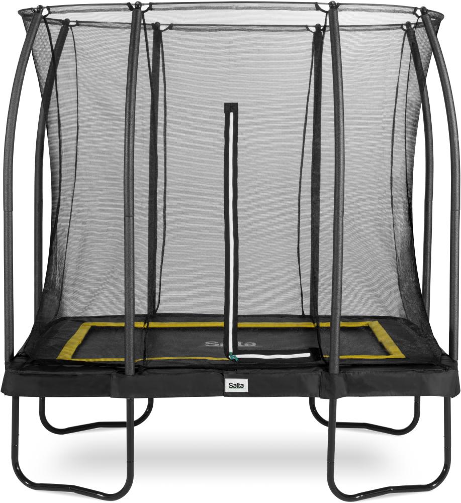 Salta 'Comfort Edition' Trampolin inkl. Sicherheitsnetz, rechteckig, schwarz, 214x153 cm Bild 1