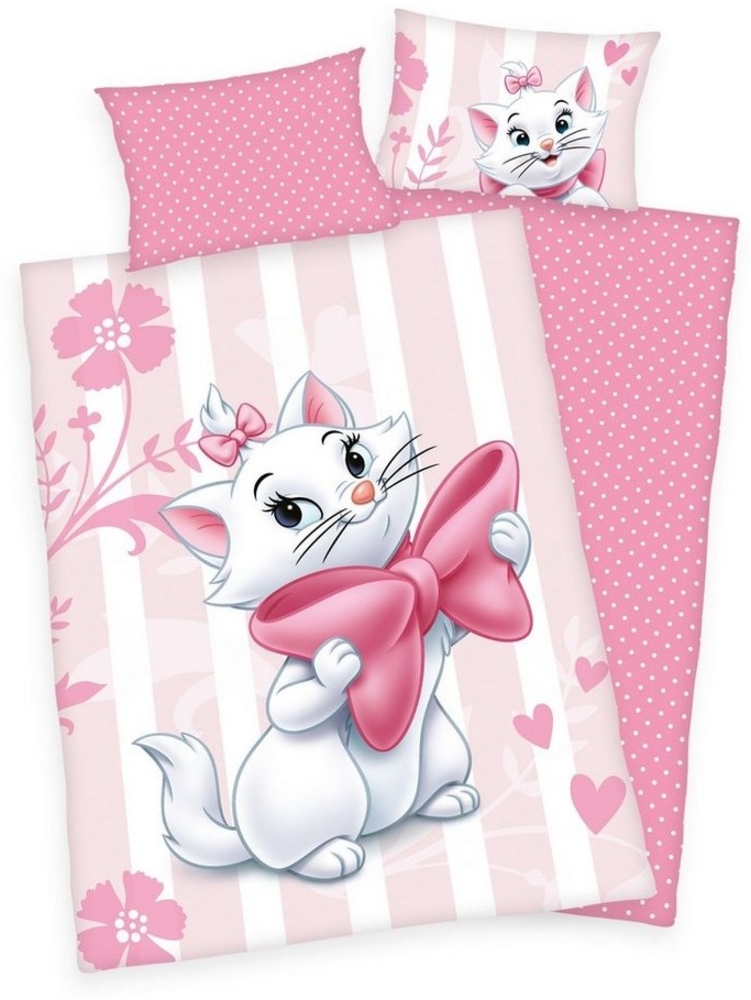 Disney Cat Marie Aristocats Baby Bettwäsche 40x60 cm + 100x135 cm Bild 1