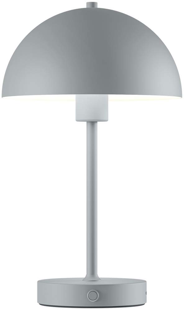 skølm 'Aeriala' LED-Tischlampe kabellos, mit USB-C aufladbar, inkl. 3 Helligkeitsstufen, grau, warmweißes Licht (Energieklasse G) Bild 1