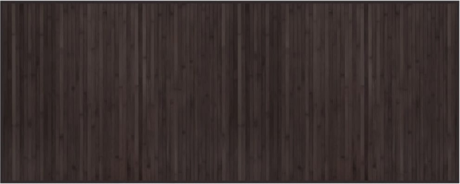 vidaXL Teppich Rechteckig Dunkelbraun 80x200 cm Bambus 376911 Bild 1