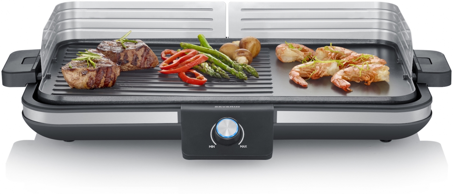 SEVERIN Tischgrill mit Windschutz, 2300 Watt, 8 x 61,2 x 40 cm Bild 1