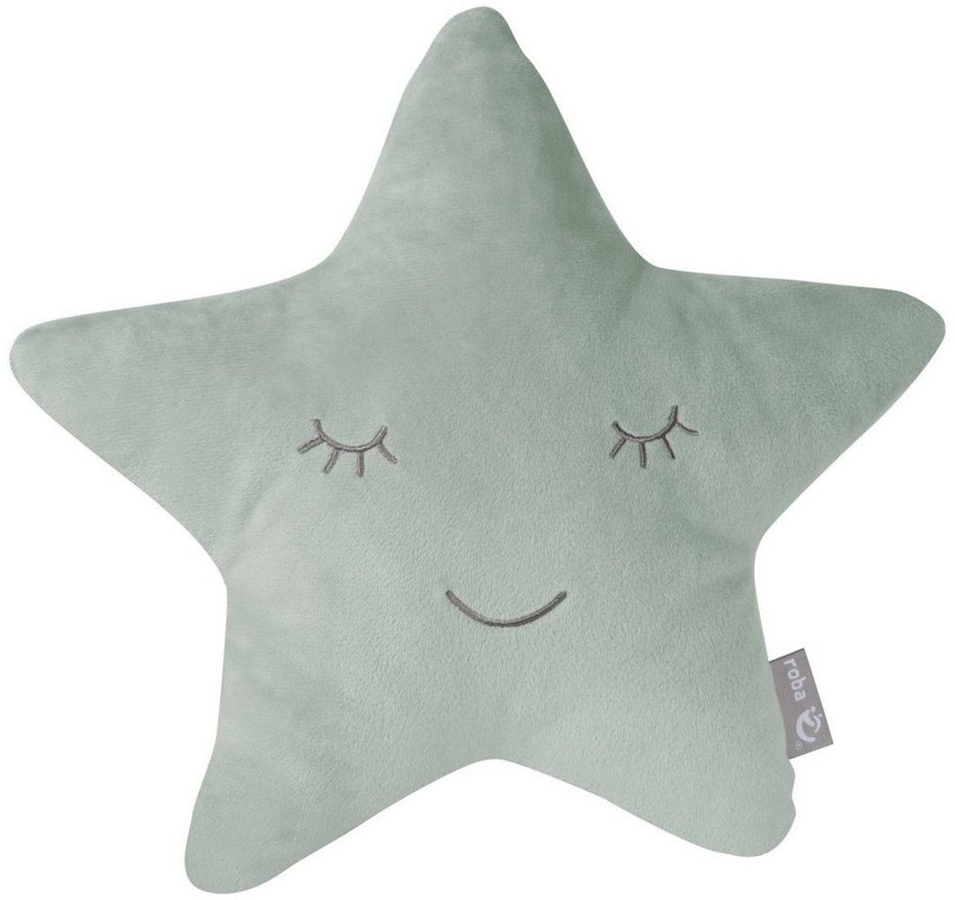 roba Nackenkissen in Mond-Form - bestickt - HxBxT: 30 x 25 x 8cm - Frosty Green Bild 1