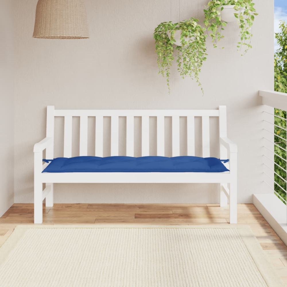 vidaXL Gartenbank-Auflage Königsblau 150x50x7 cm Oxford-Gewebe 361612 Bild 1