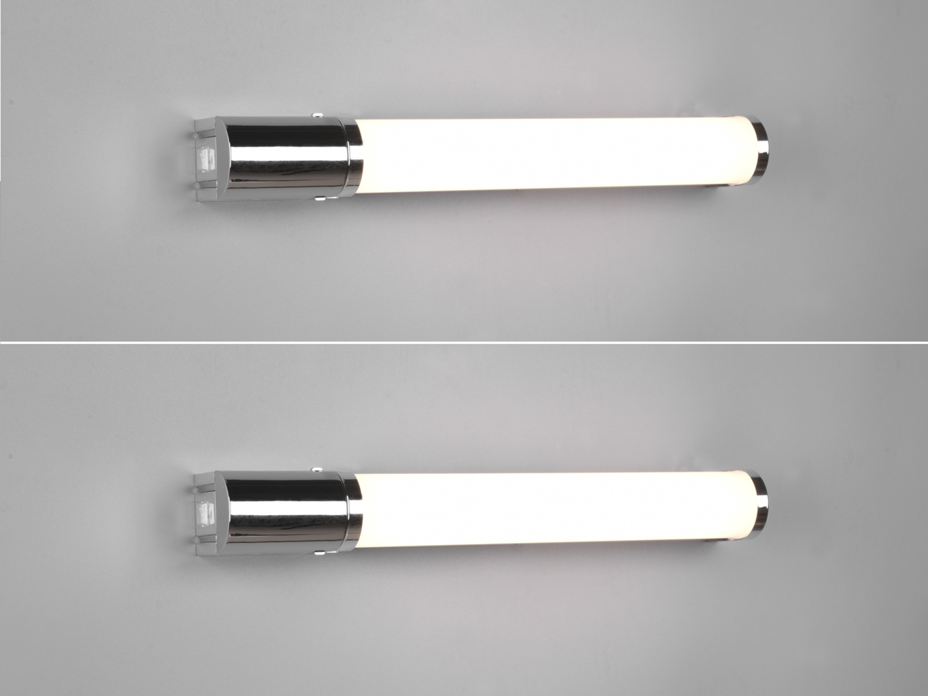 meineWunschleuchte Spiegelleuchte, LED fest integriert, Warmweiß, 2er Set LED Bad-lampe Gäste WC mit Steckdose & Schalter, Breite 41,5cm Bild 1