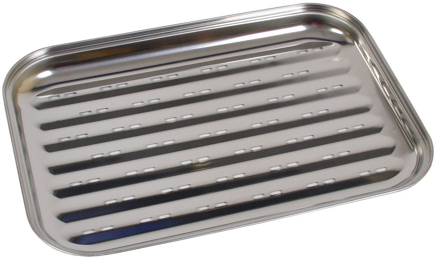 Edelstahl Grillschale, BBQ Grillzubehör, 35x24cm , 1x Grillschale Bild 1