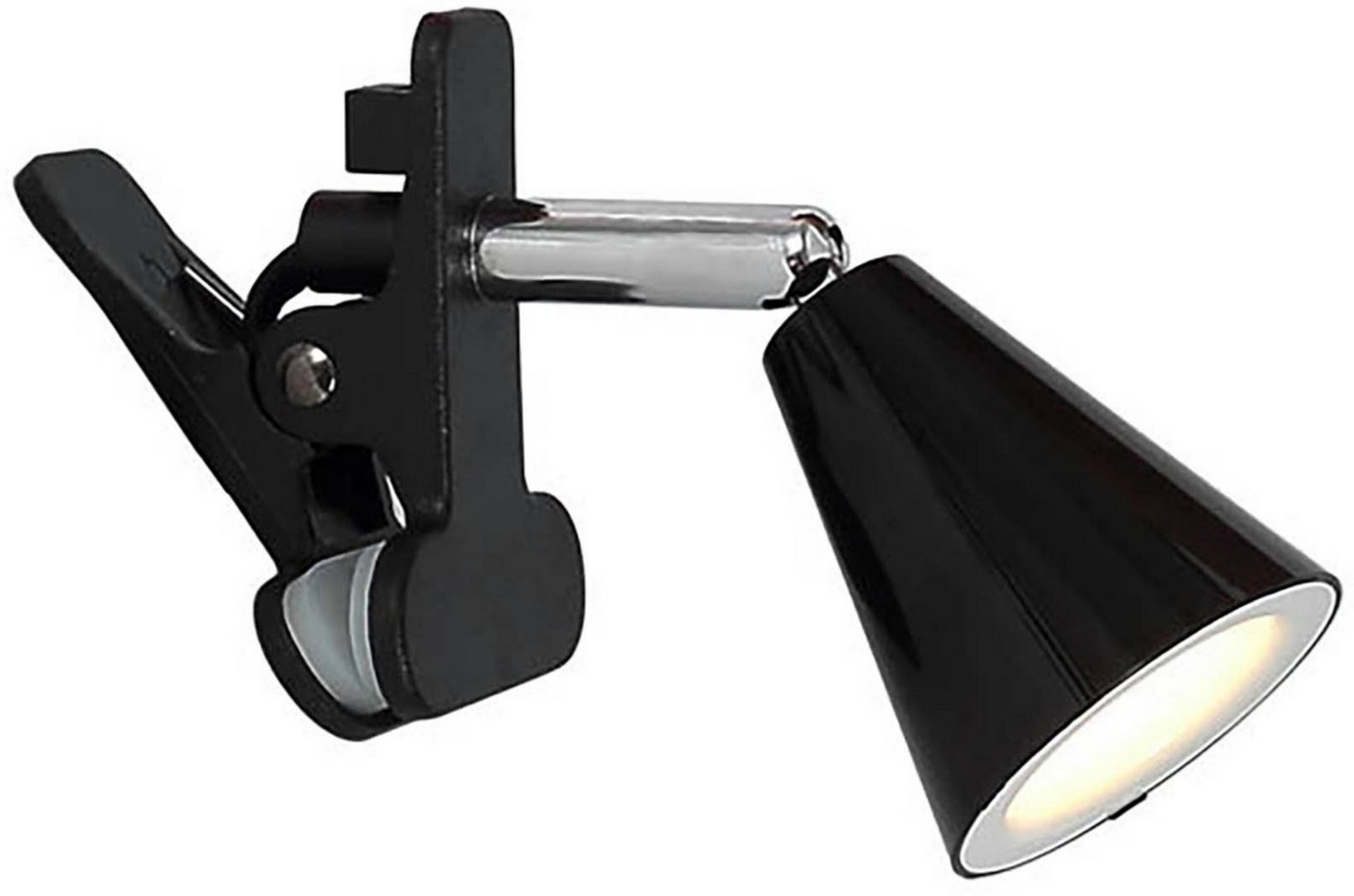 FHL easy No. 830019 Klemmleuchte Zirbel schwarz chromfarben 4W 3000K Bild 1