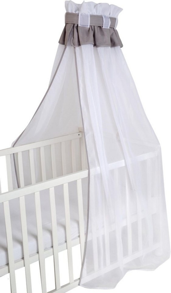 roba Babybett Himmel - 160 x 250 x 0,5 cm - 16 % Baumwolle & 84 % PES - Hellgrau Bild 1