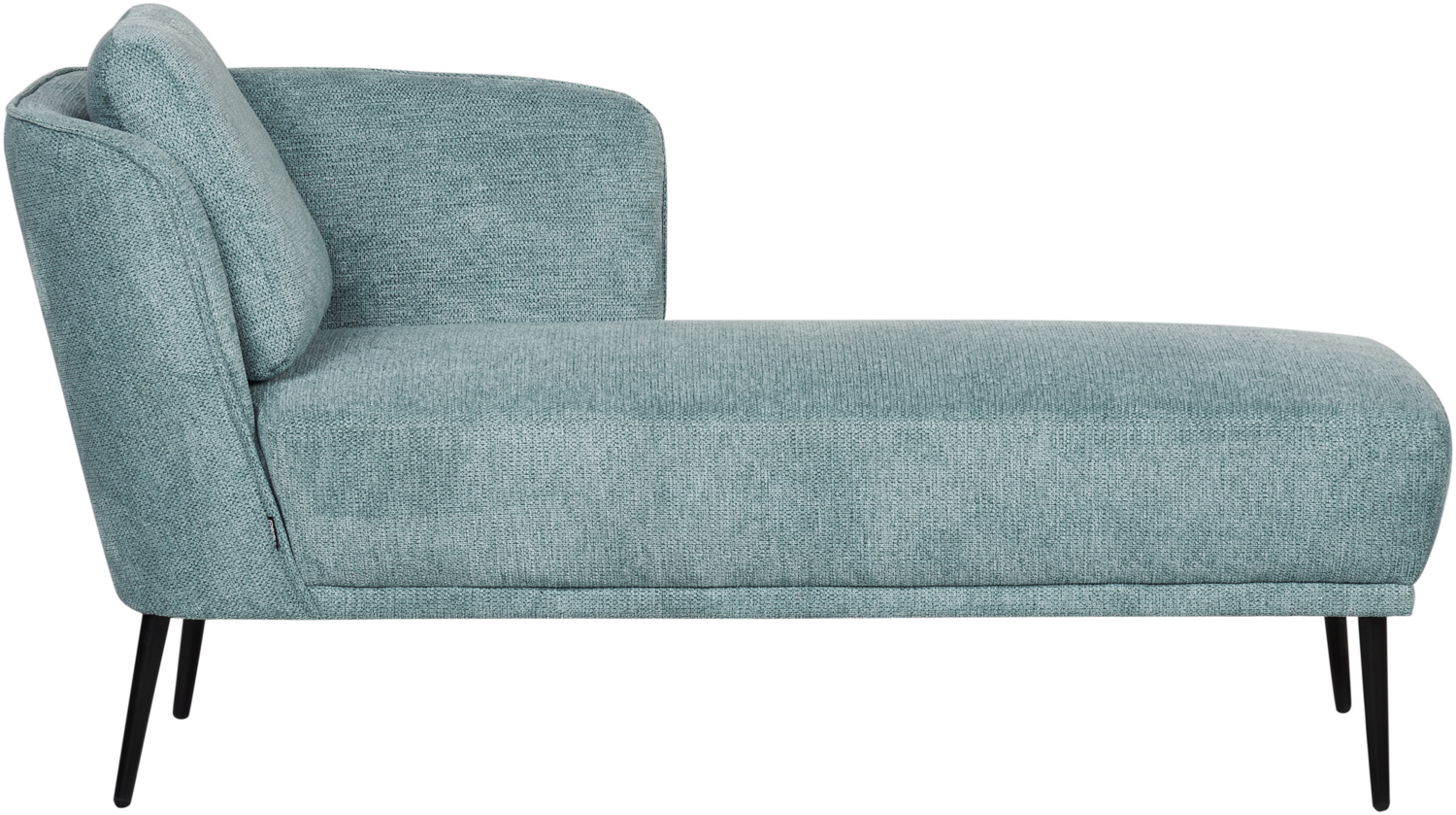 Beliani 'ARTHEZE' Chaiselongue linksseitig mit Kissen, Blau, Polyester Bild 1