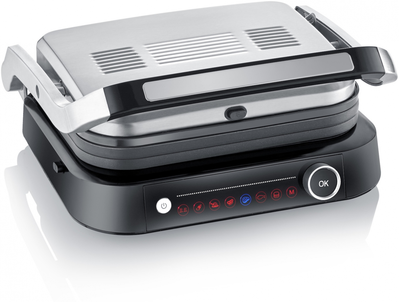 Severin 'Sevini Pro KG 2395' Elektrogrill, Silber / Schwarz, 21,3 x 24,5 cm Bild 1