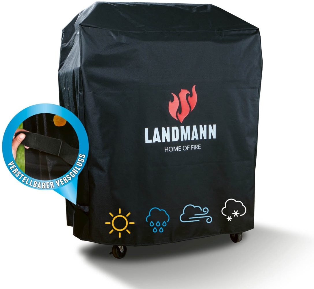 LANDMANN 'Premium' Wetterschutzhaube, Polyester schwarz, 96 x 60 x 120 cm Bild 1