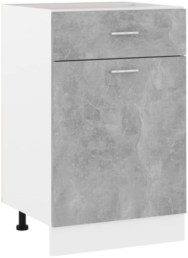 vidaXL Schubunterschrank Lyon Betongrau 50x46x81,5 cm Holzwerkstoff 801224 Bild 1