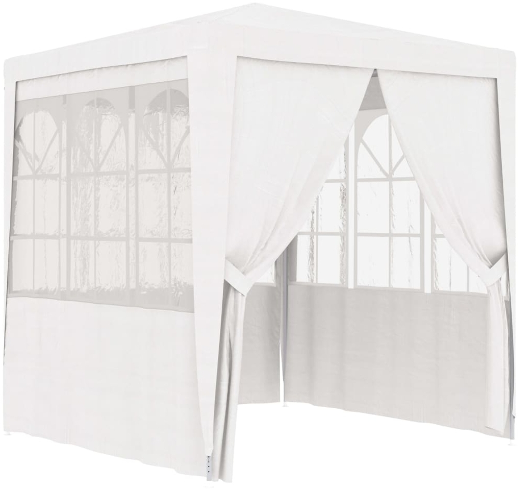 vidaXL Profi-Partyzelt mit Seitenwänden 2,5x2,5 m Weiß 90 g/m² 48518 Bild 1