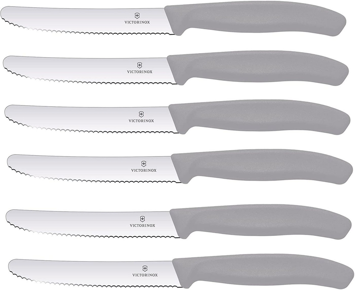 Victorinox | Tafelmesser Set Swiss Classic Limited Edition | 6-teilig | Cool Grey | hochwertige Klingen | ergonomische Griffe | ideal für den täglichen Gebrauch | spülmaschinengeeignet Bild 1