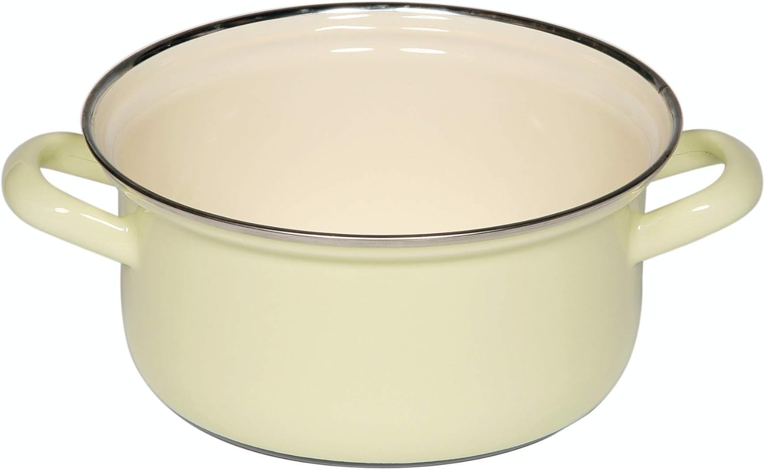 Riess Kasserolle mit Chromrand, Gelb, 16,0 cm Bild 1