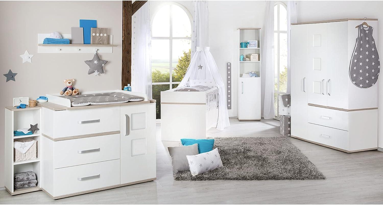 Roba 'Moritz' 3-tlg. Babyzimmer-Set Kommode breit Bild 1