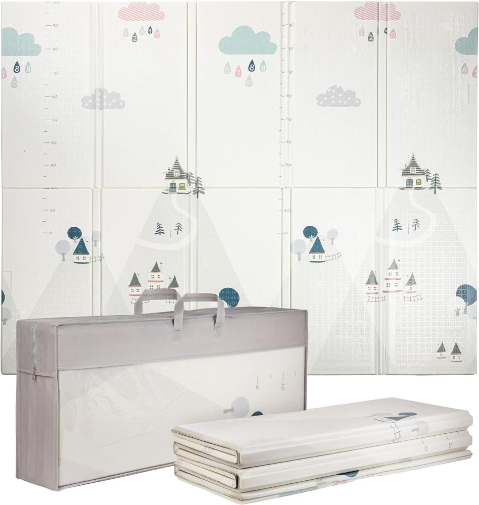 ONVAYA® Spielmatte für Babys & Kinder | Krabbelmatte faltbar | Bodenmatte für Kinderzimmer & Outdoor | Babymatte aus Schaumstoff | 180x200 cm | Spielteppich abwaschbar | rutschfest | schadstofffrei Bild 1