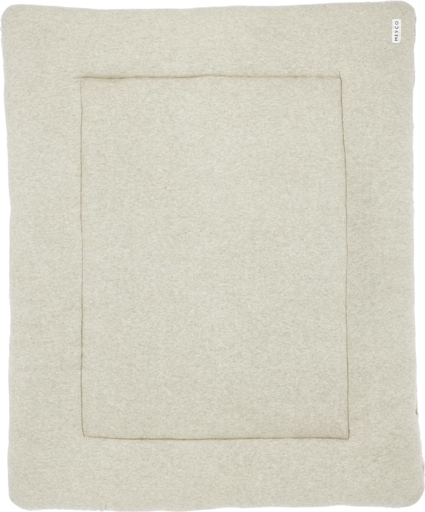 Meyco Knit Basic Laufstallteppich Grau Melange 77x97 cm Ecru Bild 1