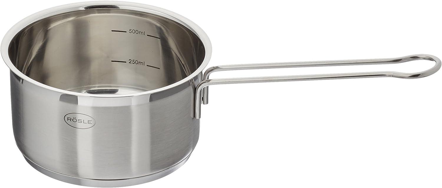 RÖSLE 'Elegance' Butter-/Saucenpfännchen, hochwertige Stielkasserolle für kleine Mengen, Edelstahl 18/10, induktionsgeeignet & spülmaschinengeeignet Bild 1