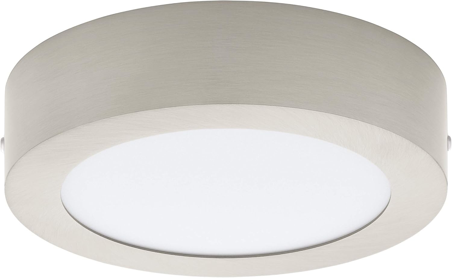 Eglo 94523 EGLO FUEVA 1 LED Deckenleuchte Aufbau nickel-matt max. 10,95W Ø17cm Bild 1