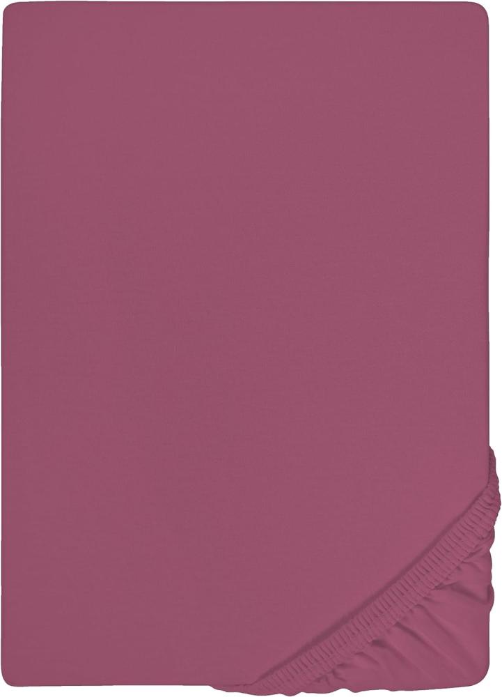 Castell Jersey-Stretch-Spannbetttuch, Brombeere, 1x 90x190 cm - 100x200 cm, 90x200 cm Bild 1